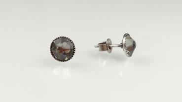 Grey Black Diamond - Black Jack Ohrstecker